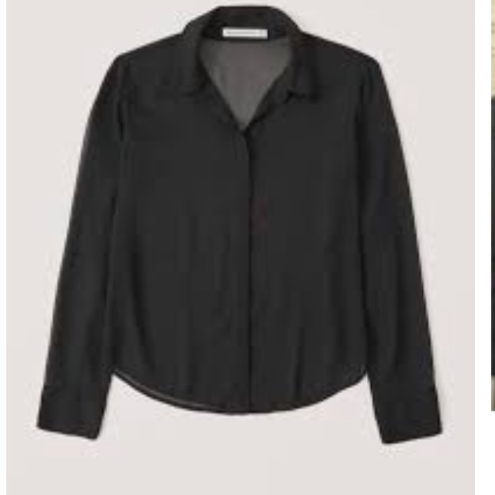 Black/gray Abercrombie and fitch button down size S